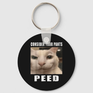 Porte-clés Mèmes de chats stupides amusants par 919 Designs C