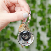 Porte-clés Mémorial aux animaux - Chat ou Chien FOREVER dans (main)