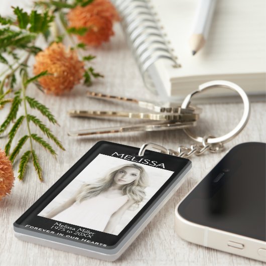 Porte-clés Mémorial | Cadeau Keepsaké (Devant droit)