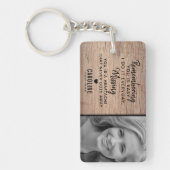 Porte-clés Mémorial de la famille rustique | Garde photo (Devant)