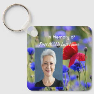 Porte-clés Mémorial de la prairie au coquelicot chrétien
