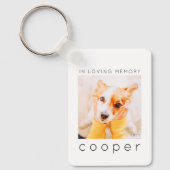 Porte-clés Mémorial des animaux de compagnie en mémoire d'amo (Recto)