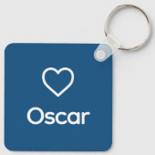 Porte-clés Mémorial du Yorkie Yorkshire Terrier Rainbow Bridg (Dos)