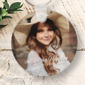 Porte-clés Mémorial en mémoire d'amour classique photo élégan