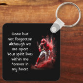 Porte-clés  Memorial Keepsake Baseball Softball  (Verso)