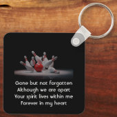 Porte-clés Memorial Keepsake Bowling Bowler (Verso)