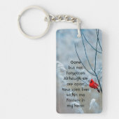 Porte-clés Memorial Keepsaké Cardinal Red Bird (Devant)