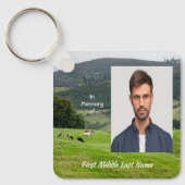 Porte-clés Memorial Keepsake Cattle Beef Dairy Farm Landscape (Recto)