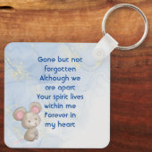 Porte-clés Memorial Keepsake Cute Little Mouse Children   (Verso)