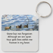 Porte-clés Memorial Keepsake Lake Ducks Birds (Dos)