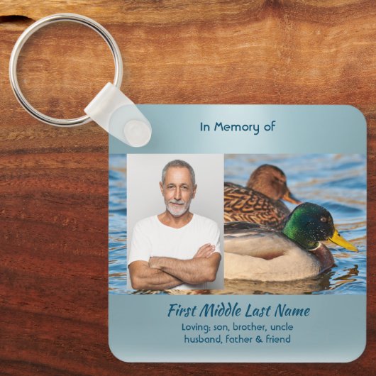 Porte-clés Memorial Keepsake Mallard Ducks Bird (Recto)