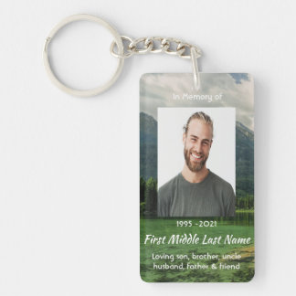 Porte-clés Memorial Keepsake Mountain Lake Landscape 
