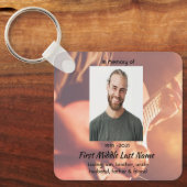 Porte-clés Memorial Keepsake Musician Piano Guitar (Recto)