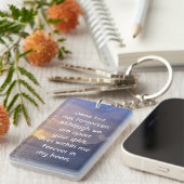 Porte-clés Memorial Keepsaké Sea Sky Cloud Island (Devant droit)