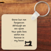 Porte-clés  Memorial Keepsake Seamstress  (Verso)