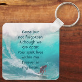 Porte-clés Memorial Keepsake  Wave Surfer Water (Verso)