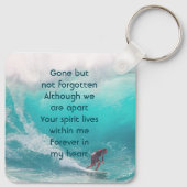Porte-clés Memorial Keepsake  Wave Surfer Water (Dos)