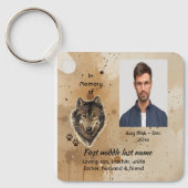 Porte-clés Memorial Keepsake Wolf Wolves Animal (Recto)
