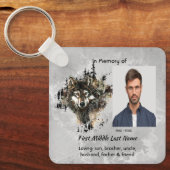 Porte-clés  Memorial Keepsake Wolf Wolves Animal art (Recto)