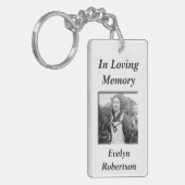 Porte-clés Mémorial personnalisé avec photo (Devant gauche)
