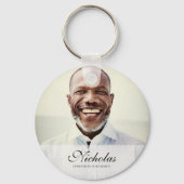 Porte-clés Mémorial photo classique et simple (Recto)