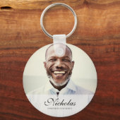 Porte-clés Mémorial photo classique et simple (Recto)