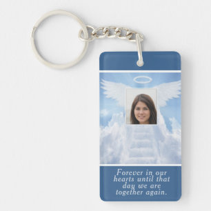 Porte-clés Mémorial photo en mémoire d'amour