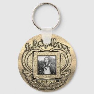 Porte-clés Mémorial photo en mémoire d'amour