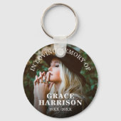 Porte-clés Mémorial photo personnalisé (Recto)