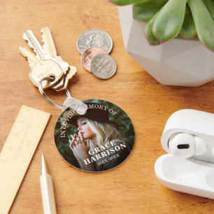 Porte-clés Mémorial photo personnalisé