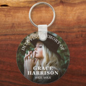 Porte-clés Mémorial photo personnalisé (Recto)