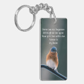 Porte-clés Memorial Photo Prayer Bluebird Garden Bird (Devant gauche)