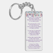 Porte-clés Memorial Photo Prayer Feathers Boho Tribal Native (Devant gauche)
