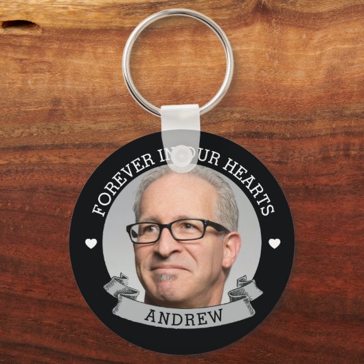 Porte-clés Mémorial photo simple (Recto)