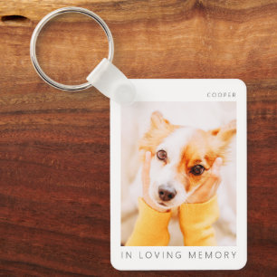 Porte-clés Mémorial pour animaux de compagnie en mémoire d'