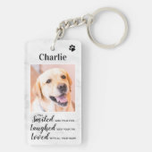 Porte-clés Mémoriaux pour animaux de compagnie Keepsaké Chien (Dos)