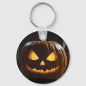 Porte-clés Menacer Citrouille Halloween, (Recto)