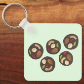 Porte-clés Mendiants Chocolats français Chocolatier Chocoholi (Recto)