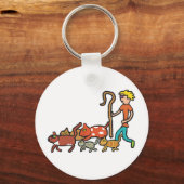 Porte-clés Mener des chats (Recto)