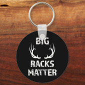 Porte-clés Mens Big Racks Matter Fun Deer Buck Chasse Hommes (Recto)