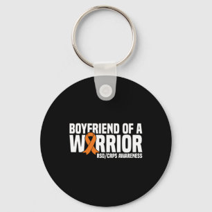 Porte-clés Mens Boyfriend D'Un Guerrier Orange Ribbon Rsdcrps