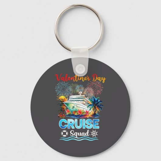 Porte-clés Mens Cruise Squad Valentine's Day Vacation Travel  (Recto)