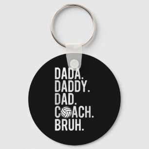 Porte-clés Mens Dada Papa Papa Papa Bruh Coach Vintage de vol