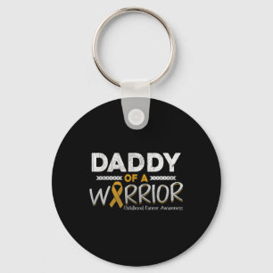 Porte-clés Mens Daddy of A Warrior Chilhood Cancer Awareness