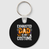 Porte-clés Mens Exhausted Dad Is My Costume Shirt Men Hallowe (Recto)