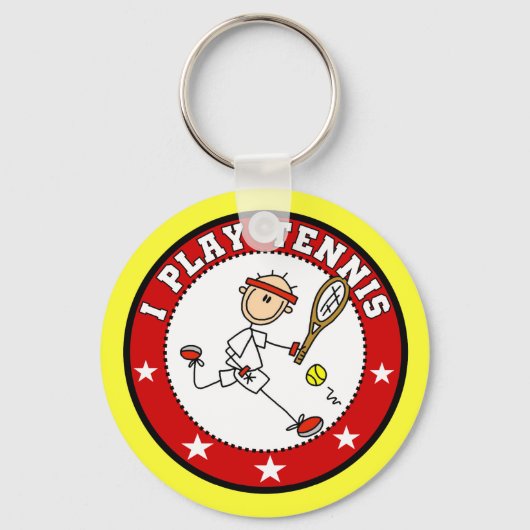 Porte-clés Mens I Play Tennis Tshirts et cadeaux (Recto)