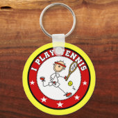 Porte-clés Mens I Play Tennis Tshirts et cadeaux (Recto)