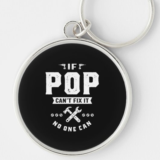 Porte-clés Mens If Pop Cant Fix It Personne ne peut offrir D  (Devant)