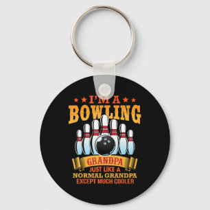 Porte-clés Mens Je Suis Un Grand-Père De Bowling Comme Un Gra