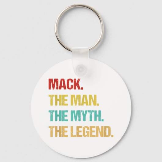 Porte-clés Mens Mack The Man The Myth The Legend (Recto)